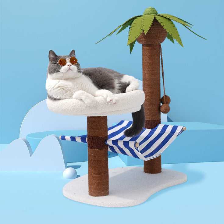 Coconut Tree Cat Scratching Post & Cat Recliner