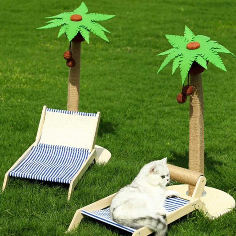 Coconut Tree Cat Scratching Post & Cat Recliner