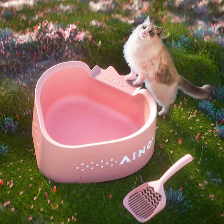 Strawberry Fat Cat Litter Box