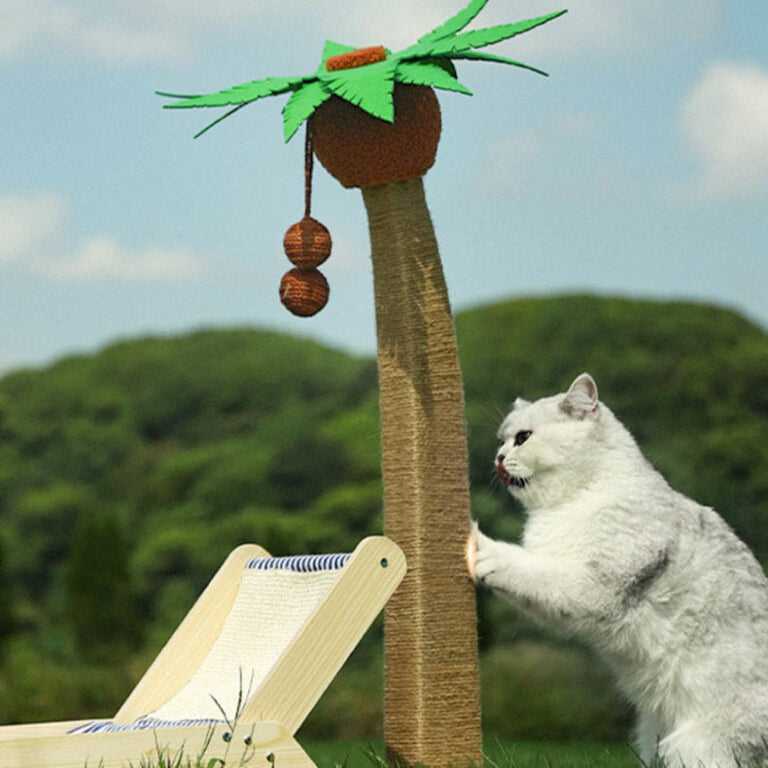 Coconut Tree Cat Scratching Post & Cat Recliner