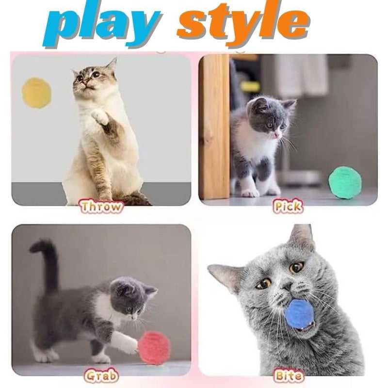 Rainbow Ball Launcher Toy for Cats.