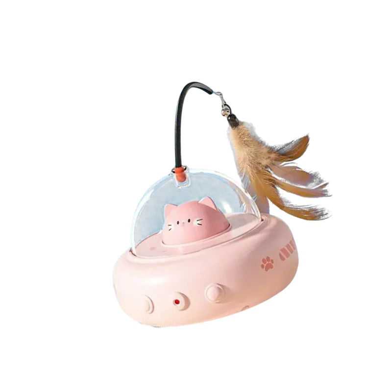 Interactive Feather Toy with LED Light