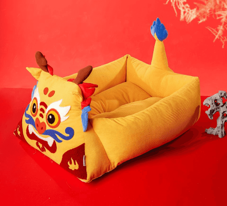 Blue Tiger Cat Bed