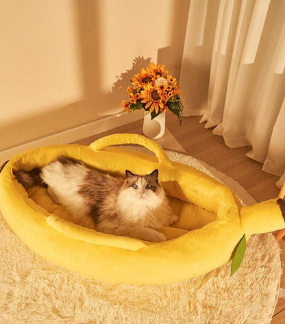 Banana Cat Bed