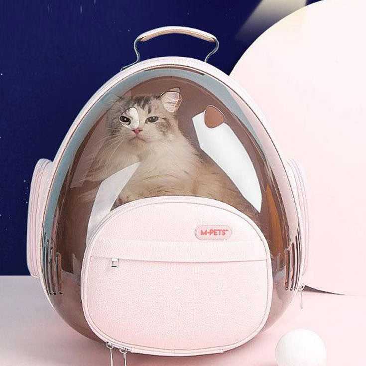 Space Capsule Pink Cat Carrier