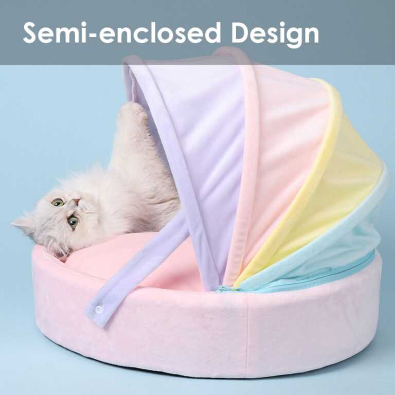 Rainbow Crib Cat Bed