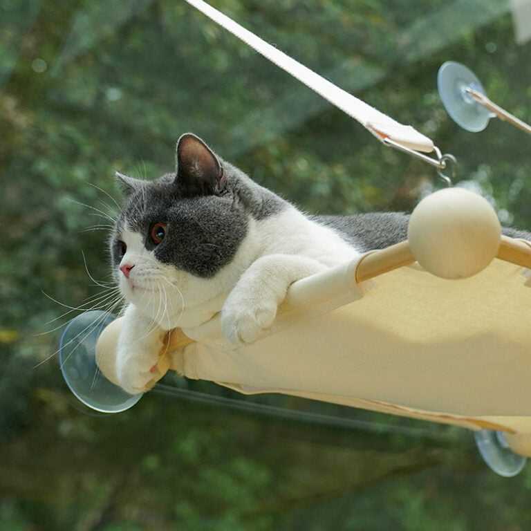 Wood Window Cat Hammock
