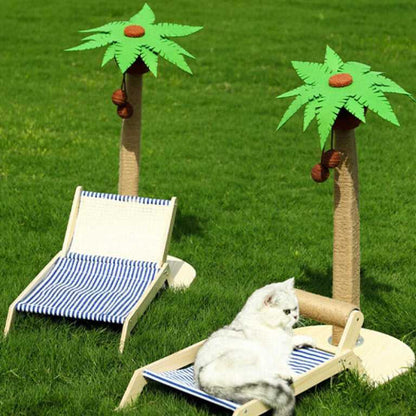 Coconut Tree Cat Scratching Post & Cat Recliner