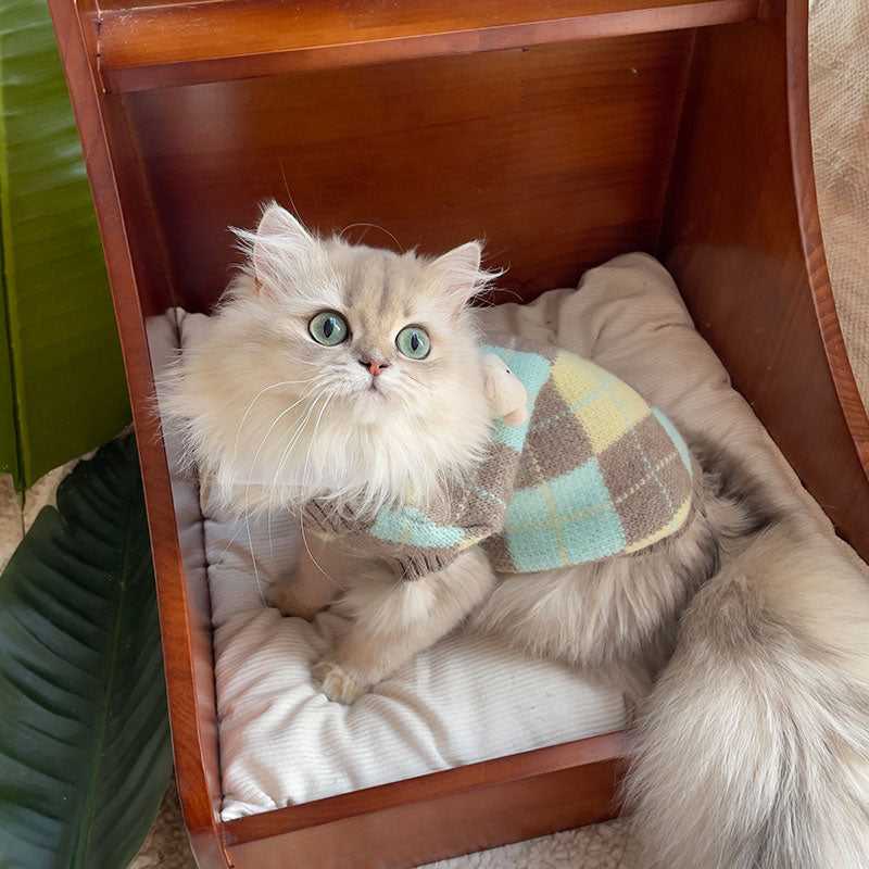Gray Cat Sweater Vest