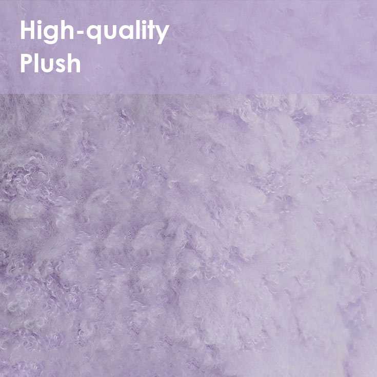 High-quality plush texture of purple Monster Series Cat Bed, providing soft and luxurious comfort for cats.
