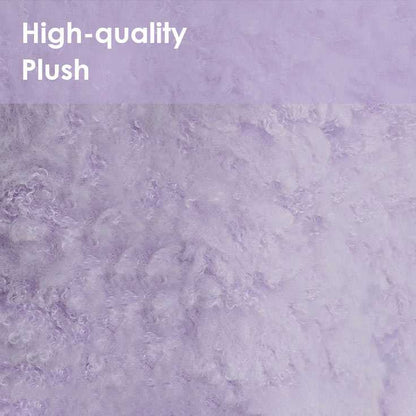 High-quality plush texture of purple Monster Series Cat Bed, providing soft and luxurious comfort for cats.