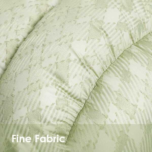 Close-up of fabric texture on Green Pine Cave Cat Bed - Japanese Design, showing fine quality and soft material.