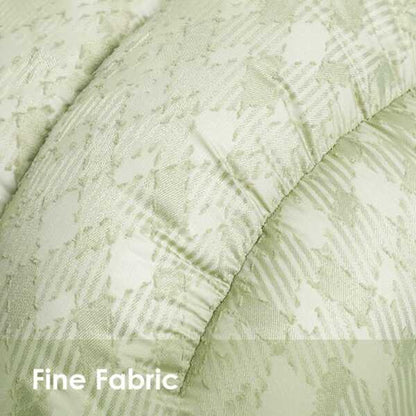 Close-up of fabric texture on Green Pine Cave Cat Bed - Japanese Design, showing fine quality and soft material.