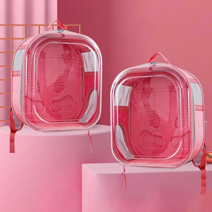 Square Clear Cat Carrier