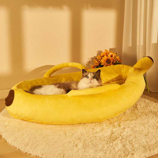 Banana Cat Bed