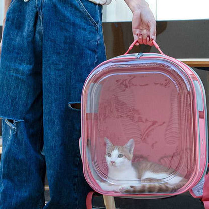Square Clear Cat Carrier