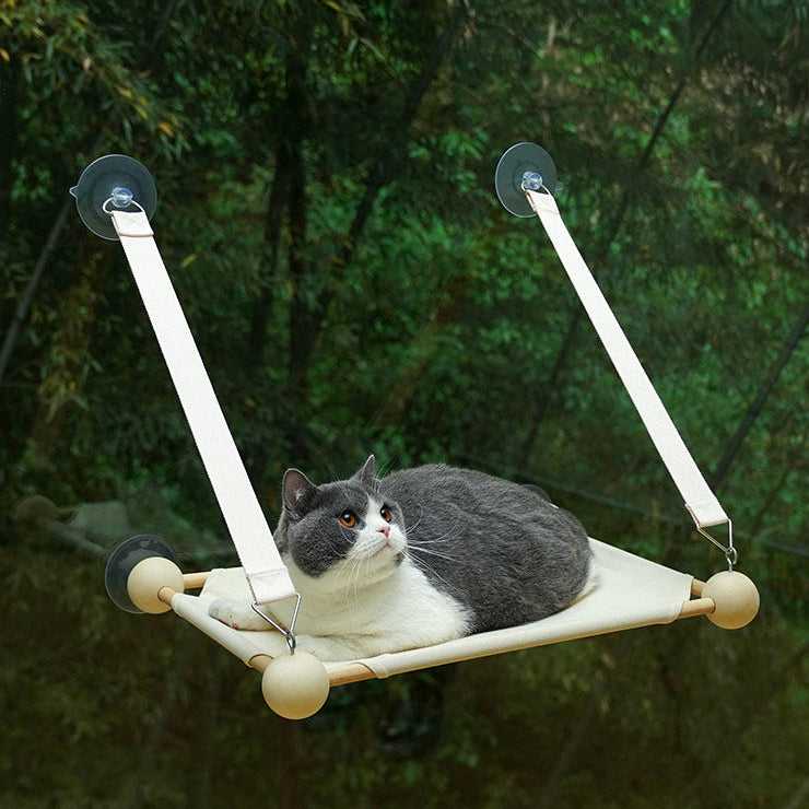 Wood Window Cat Hammock