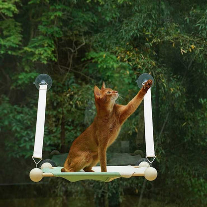 Wood Window Cat Hammock