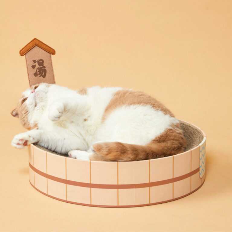Japanese-Style Hot Springs Cat Scratcher Bed