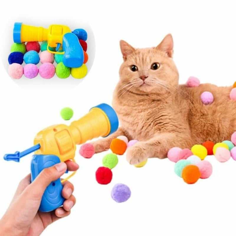 Rainbow Ball Launcher Toy for Cats.