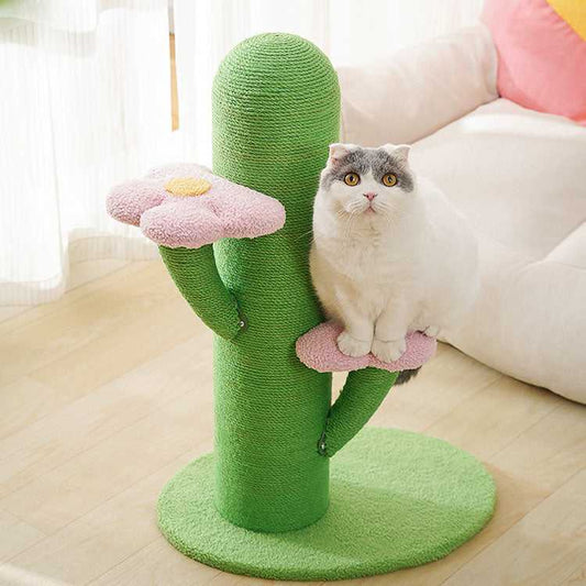 Flower and Cactus Cat Tree