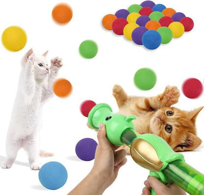 Rainbow Ball Launcher Toy for Cats.