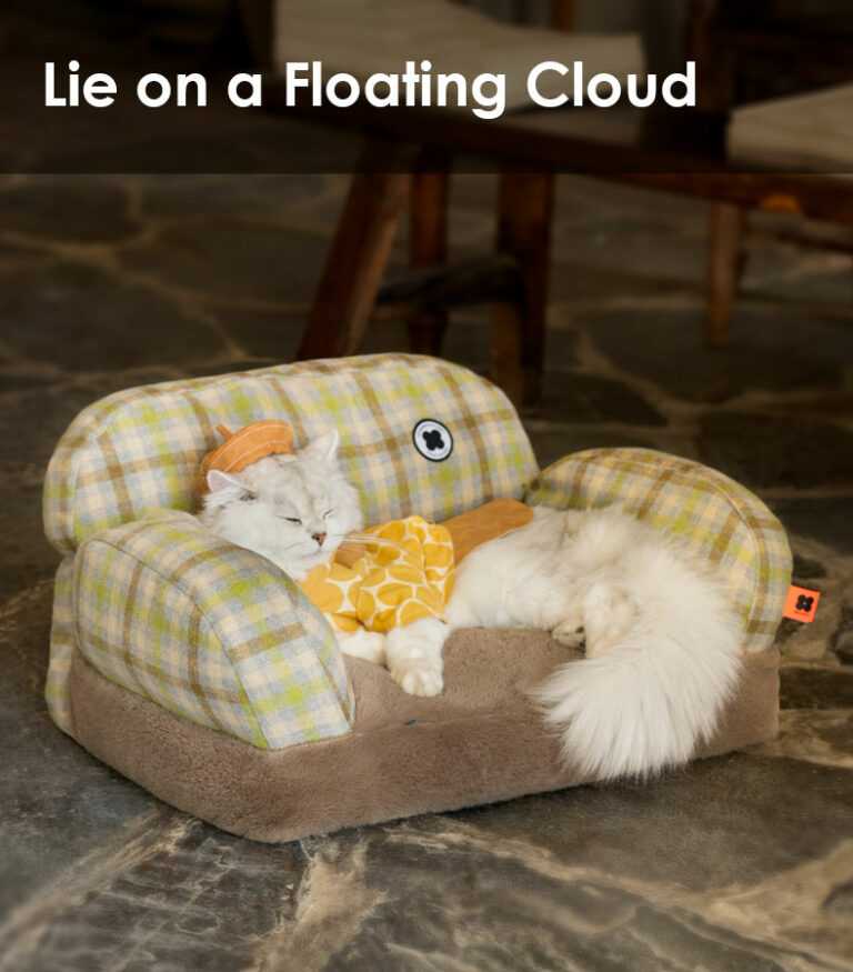 British Plaid Cat Sofa - Cat Bed