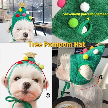 Christmas Tree Cat Hat.