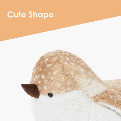 Close-up of the Sparrow Cat Bed’s cute bird-shaped head. Adorable and functional cat bed for stylish pet spaces.