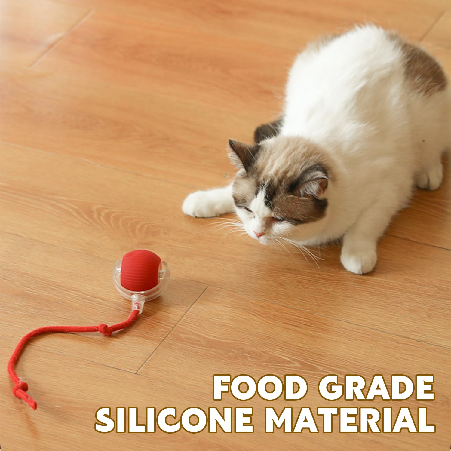 Chewie Pet Ball - Smart Interactive Toy made of food-grade silicone. Safe and durable for cats and dogs to play with.