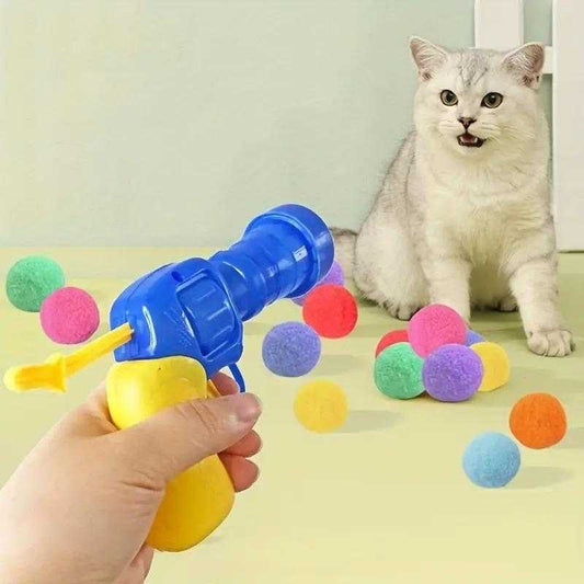 Rainbow Ball Launcher Toy for Cats.
