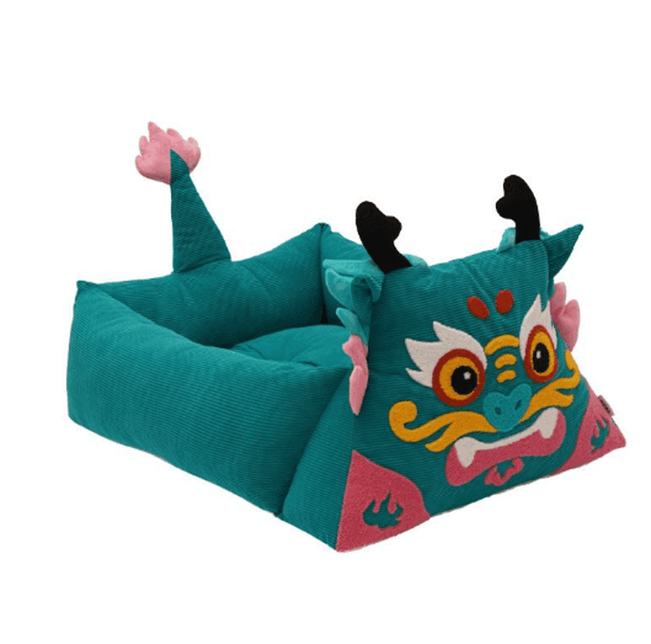 Blue Tiger Cat Bed